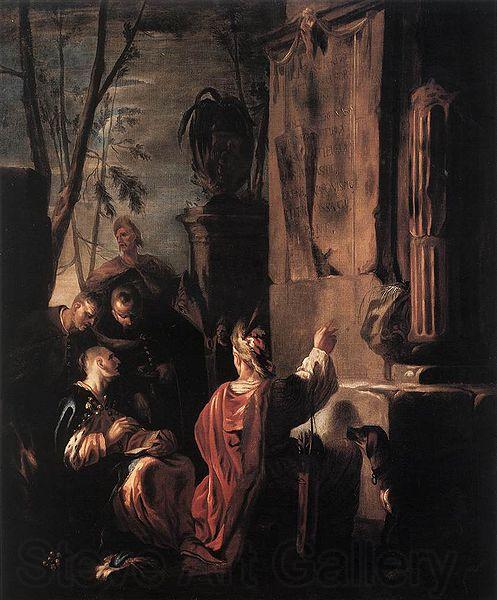 Johann Heinrich Schonfeldt Scythians at the Tomb of Ovid Spain oil painting art